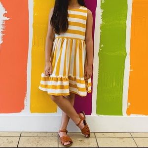 Mustard striped SHEIN dress